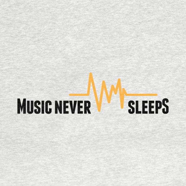 Music never sleeps (black) by nektarinchen
